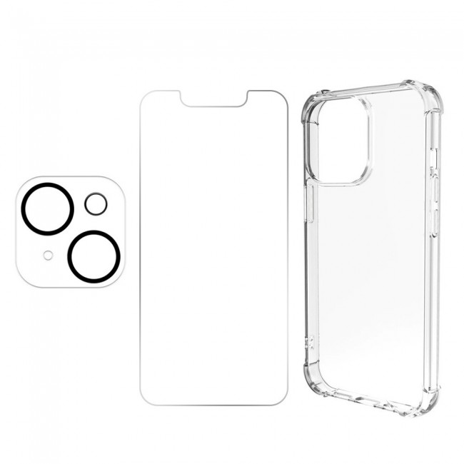 3Pack iPhone 13 Lens Protector and Gorilla Case Cover and Screen Protector by Margoun