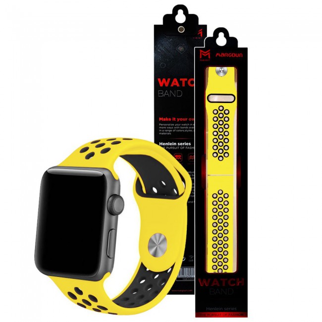 Black and yellow apple watch band clearance