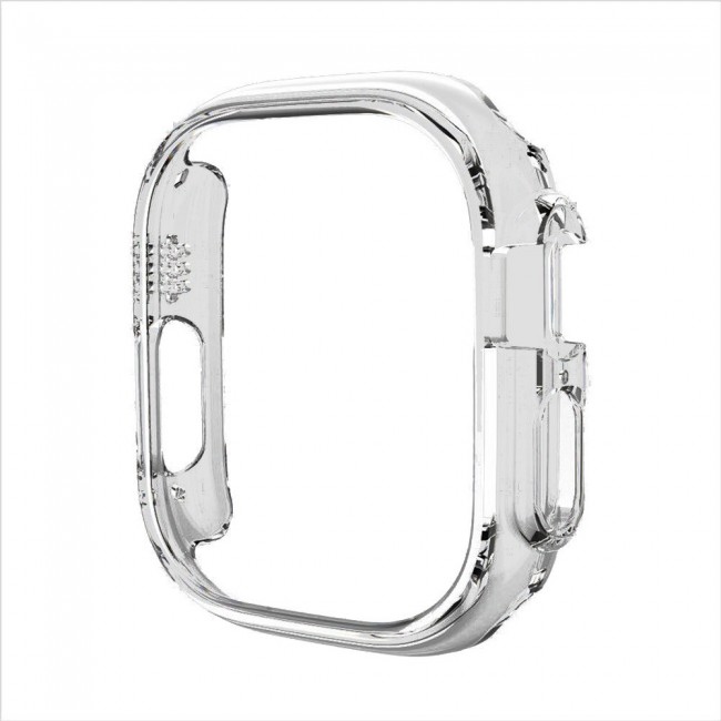 Apple Watch Ultra 49mm Case Protective Hard PC Cover Shockproof Hollow Bumper Frame Guard Compatible with iWatch Ultra 49mm Clear