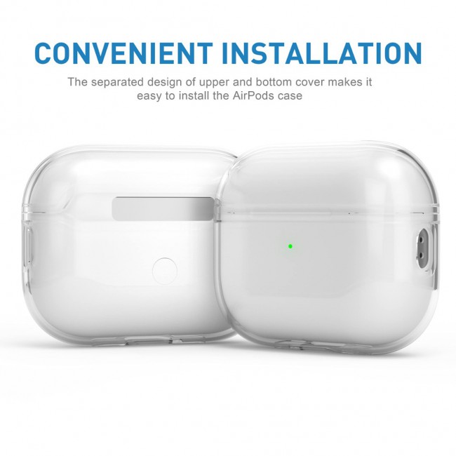 AirPods Pro 2 Case Clear Protective Cover Soft TPU Shockproof Skin Compatible with Apple AirPods Pro 2nd Generation 2022 Case