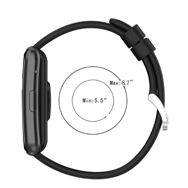 Huawei Watch Fit Silicone Strap Watchband Double Color Replacement Band Compatible with Huawei Fit Smart Watch Black/Red