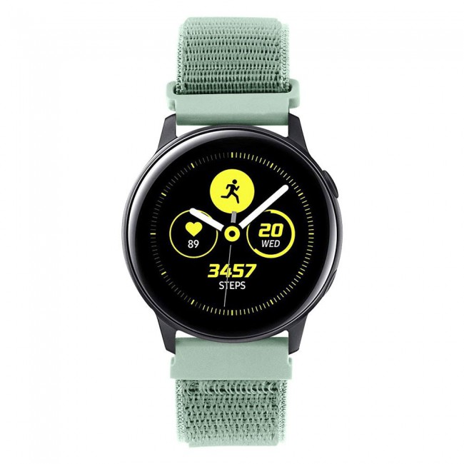 Samsung Galaxy Watch Active and Active 2 40-44mm Nylon Sport Loop Band 20mm - Marine Green