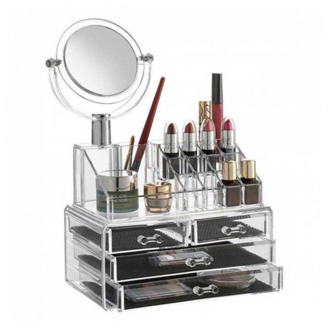 Acrylic discount makeup organizer