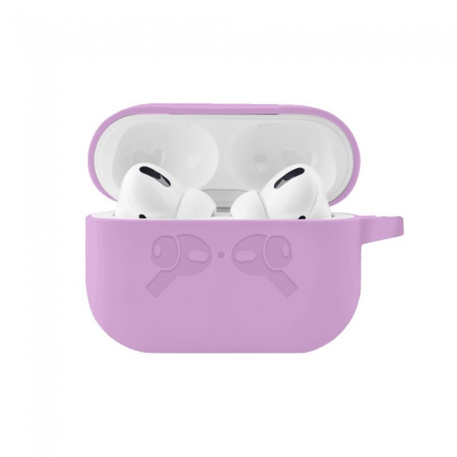 Airpods Pro Hang Silicone Case Cover - Purple