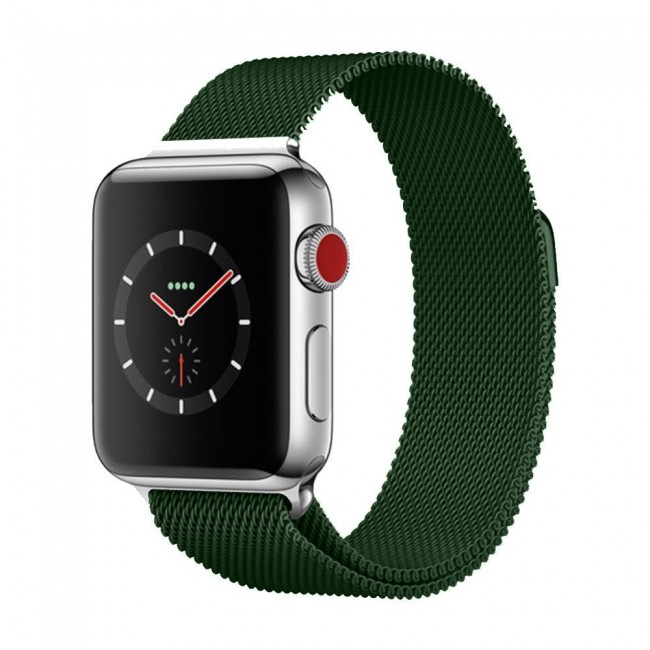 Apple Watch Band 42-44-45mm Milanese Loop Strap Henlein Series by Margoun - Green