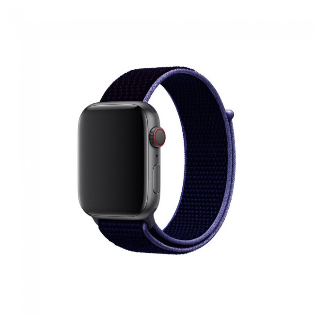 Apple Watch Band 38-40-41mm Nylon Sport Loop Strap Henlein Series by Margoun - Midnight Blue Black