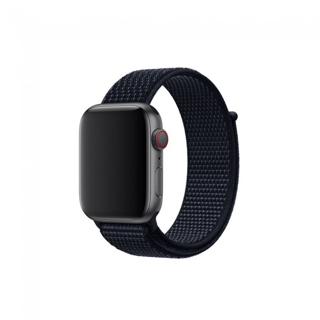 Apple Watch Band 42-44-45mm Nylon Sport Loop Strap Henlein Series by Margoun - Dark Blue with Black Edge