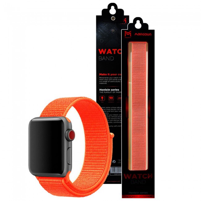 Apple Watch 42 44 45mm Nylon Sport Loop Band Henlein Series by