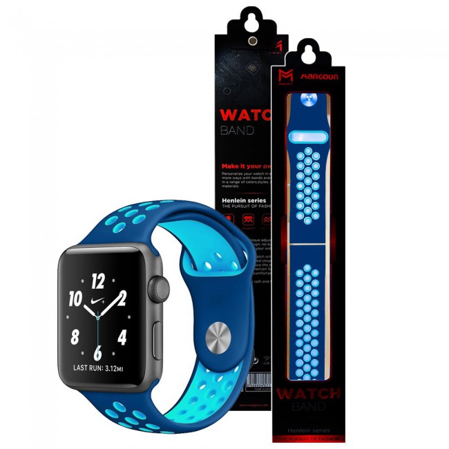 Apple Watch Silicone Nike Sport Band 42 44 45mm Henlein Series by