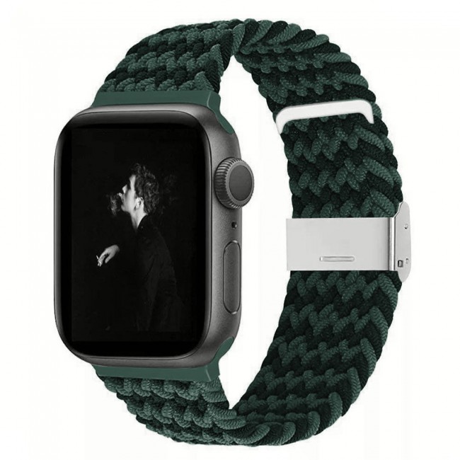 Apple watch green braided solo loop sales