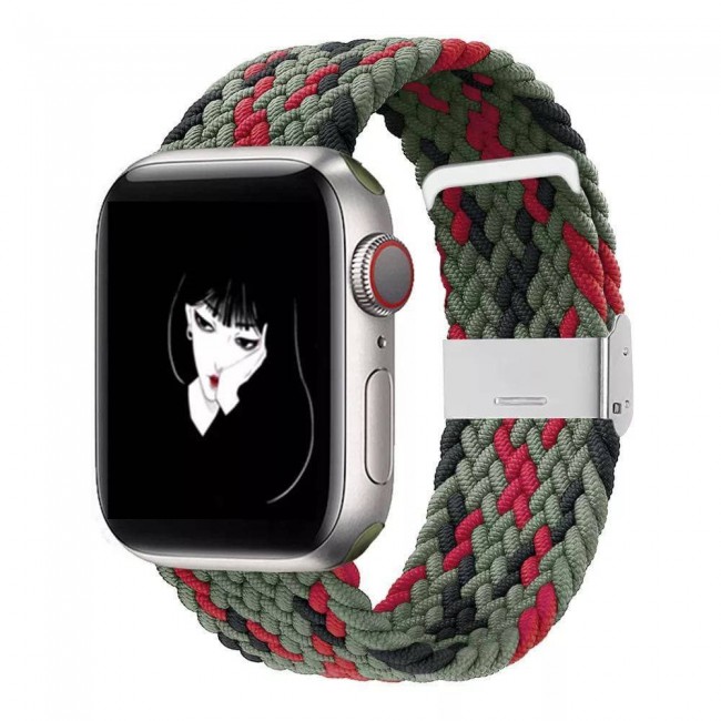 Red and green apple watch band sales