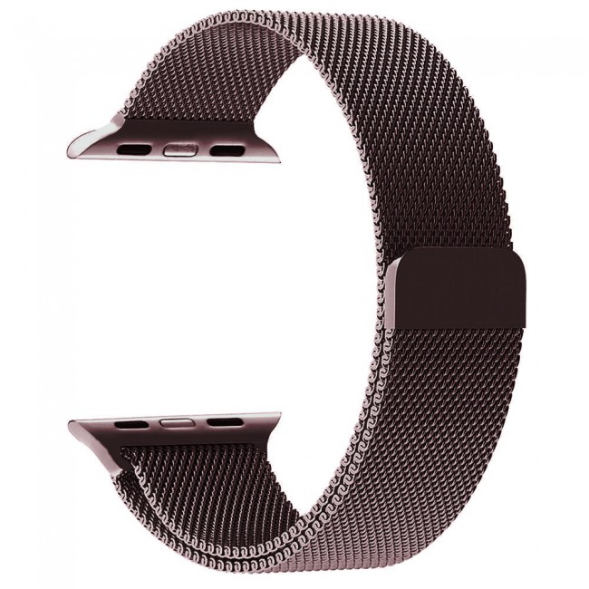 Margoun Apple Watch Band 38-40-41mm Milanese Loop Strap Henlein Series - Brown Gold