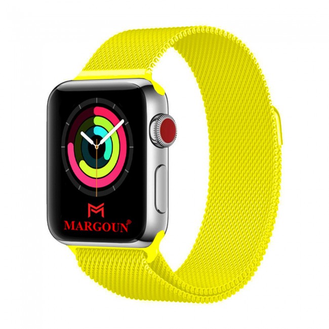 Apple Watch Band 38-40-41mm Milanese Loop Strap Henlein Series by Margoun - Yellow