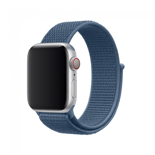 Apple Watch Band 38-40-41mm Nylon Sport Loop Strap Henlein Series by Margoun - Cape Cod Blue