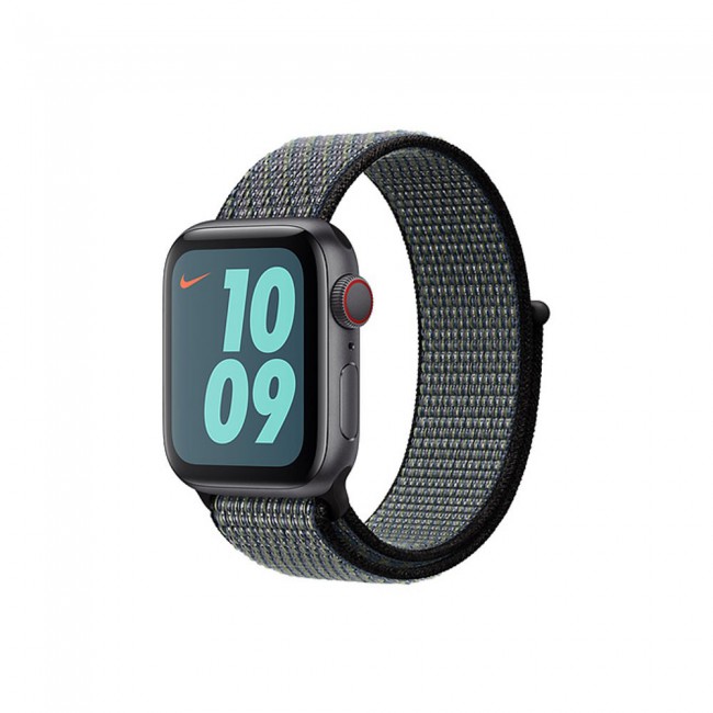 Apple Watch Band 38-40-41mm Nylon Sport Loop Strap Henlein Series by Margoun - Midnight Fog