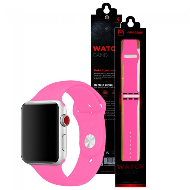 Apple Watch Band 38 40 41mm Silicone Band with Clasp and Axle