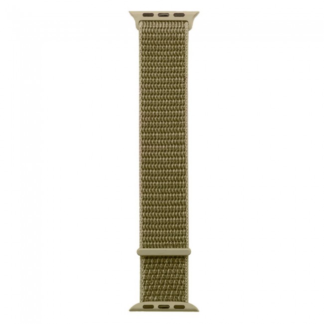 Apple Watch Band 38-40-41mm Nylon Sport Loop Strap Henlein Series by Margoun - Olive Green