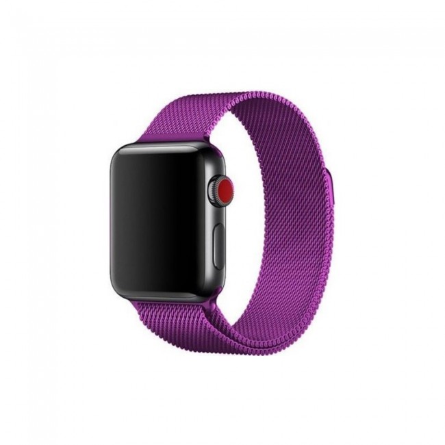 Apple Watch Band 38-40-41mm Milanese Loop Strap Henlein Series by Margoun - Purple