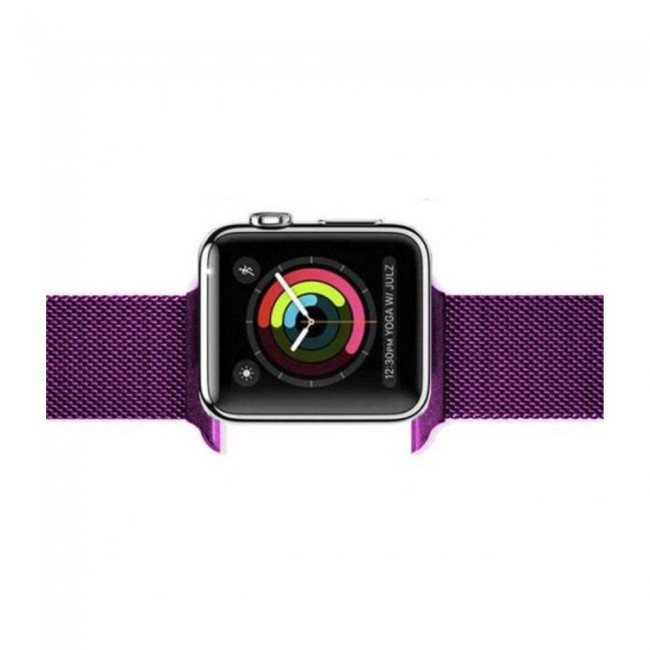 Apple Watch Band 38-40-41mm Milanese Loop Strap Henlein Series by Margoun - Purple