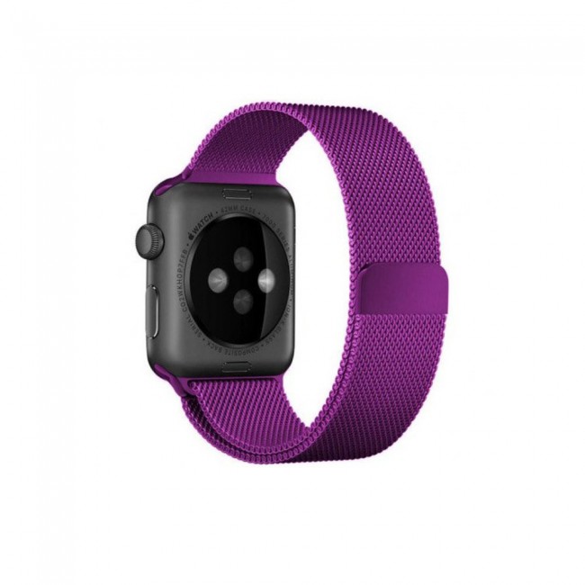 Apple Watch Band 38-40-41mm Milanese Loop Strap Henlein Series by Margoun - Purple