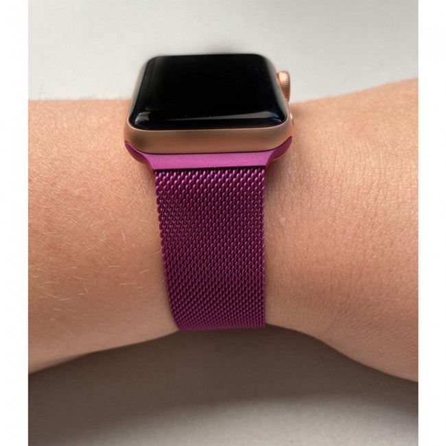 Apple Watch Band 38-40-41mm Milanese Loop Strap Henlein Series by Margoun - Purple
