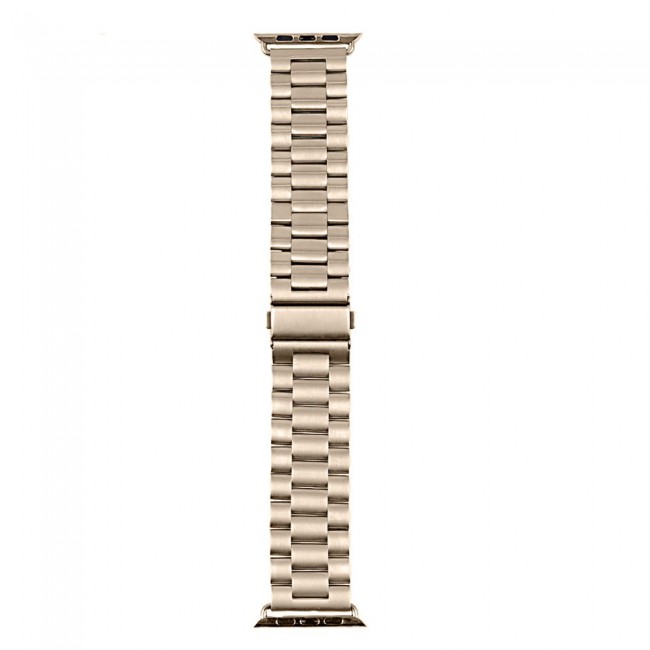Apple Watch Band 38-40-41mm Buckle Stainless Steel Strap Henlein Series by Margoun - Gold