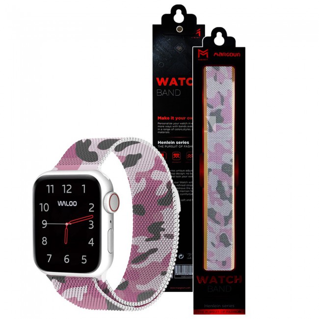 Pink camo apple watch band deals