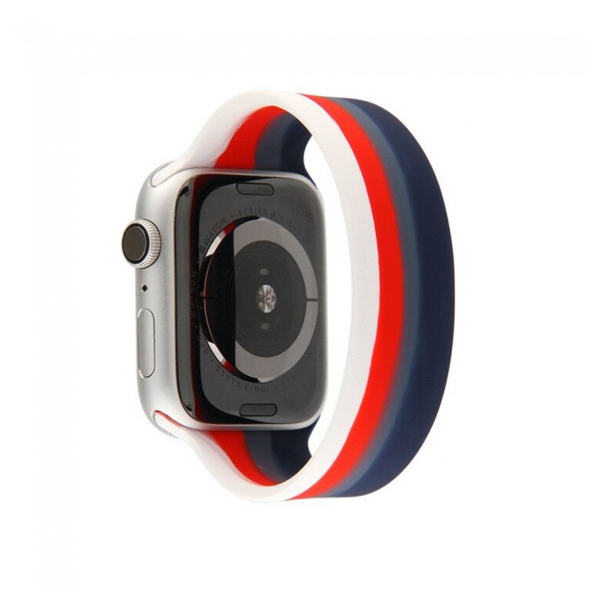 Apple Watch Band 42-44-45mm Elastic Silicone Solo Loop Henlein Series by Margoun - Size M Multi01