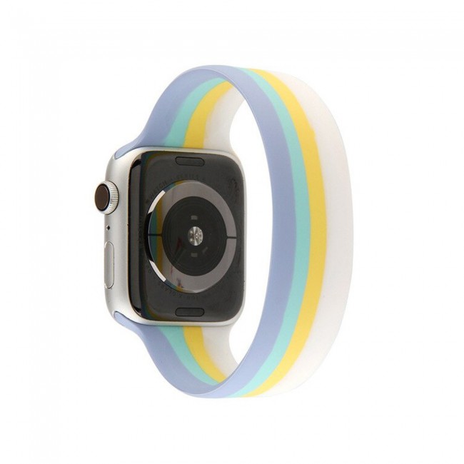 Apple Watch Band 42-44-45mm Elastic Silicone Solo Loop Henlein Series by Margoun - Size M Multi09