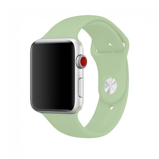 Apple Watch Band 42-44-45mm Soft Silicone Sport Strap Henlein Series by Margoun - Mint Green