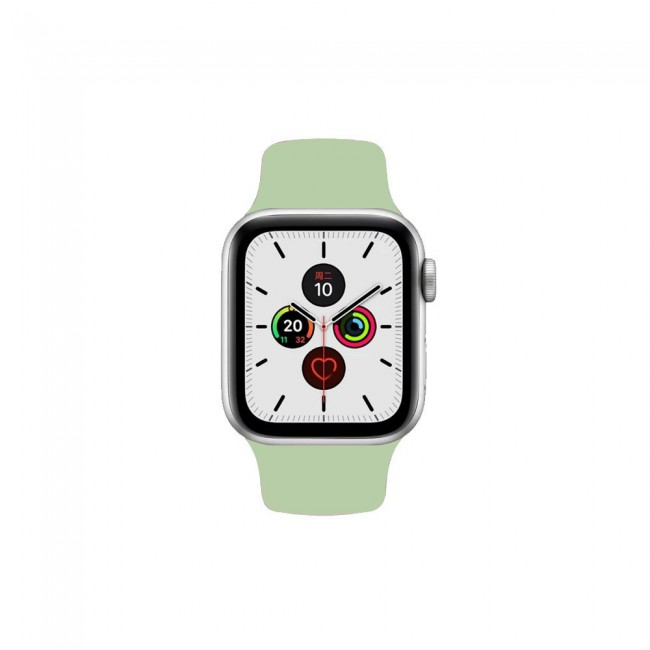 Apple Watch Band 38-40-41mm Soft Silicone Sport Strap Henlein Series by Margoun - Mint Green