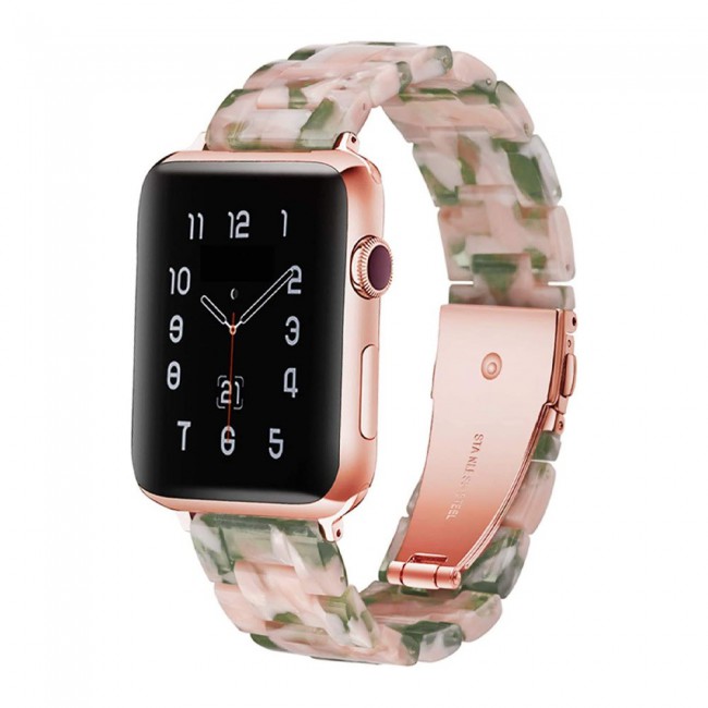 Pink and green discount apple watch band