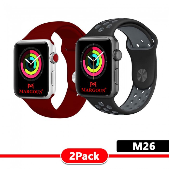 Red and black nike apple watch band on sale