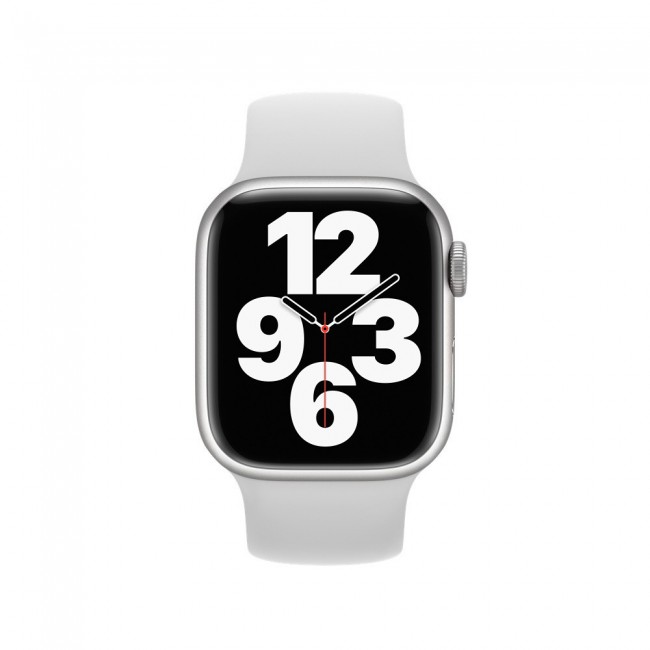 Apple Watch 42-44-45mm Size L Elastic Silicone Solo Loop Band Henlein Series by Margoun - White