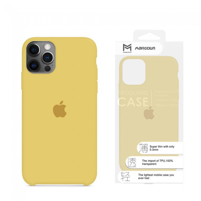 Margoun Silicone Case Cover for Apple iphone 11 Pro Max - Yellow