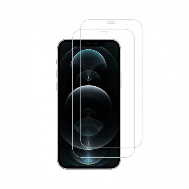 Apple iPhone 12 Tempered Screen Protector Max Shieldz by Margoun 2-Pack - Clear