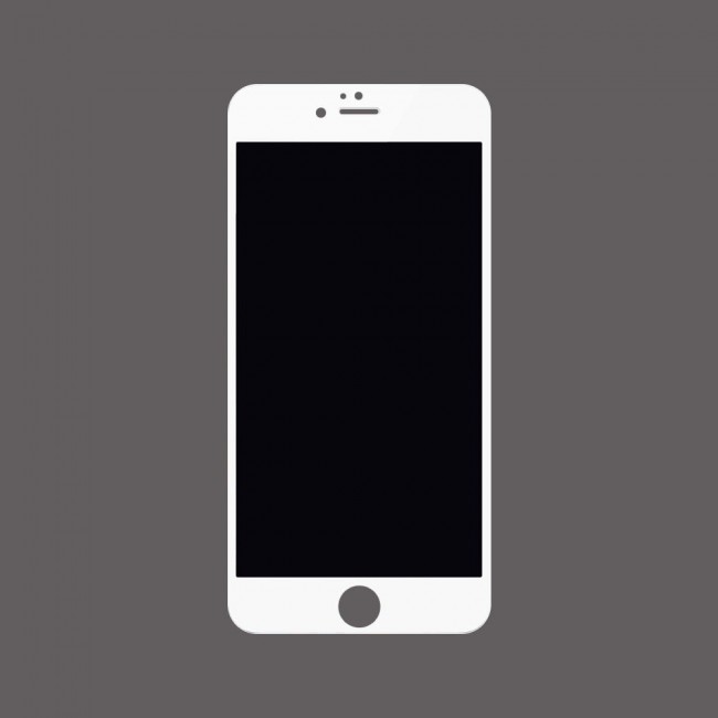 Apple iPhone 6 Plus and 6S Plus 3D Privacy Screen Protector Super Shieldz by Margoun - 2Pack White Edge