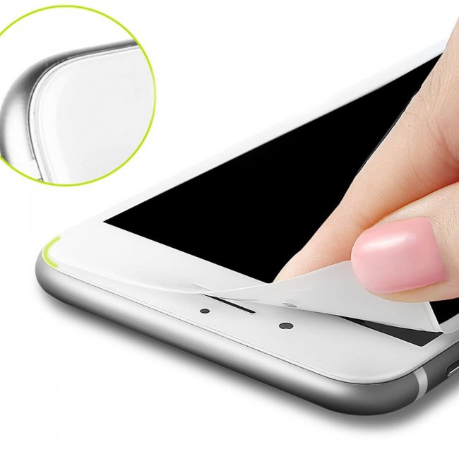 Apple iPhone 7 Plus and 8 Plus 3D Privacy Screen Protector Ultimate by Margoun - White Edge