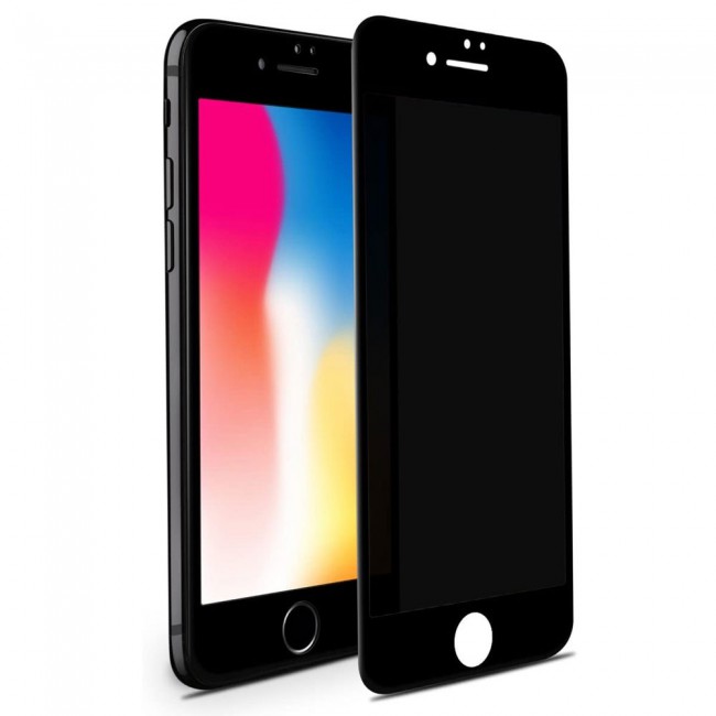Apple iPhone 7 iPhone 8 Glass 3D Privacy Screen Protector Ultimate by Margoun - Black Edge