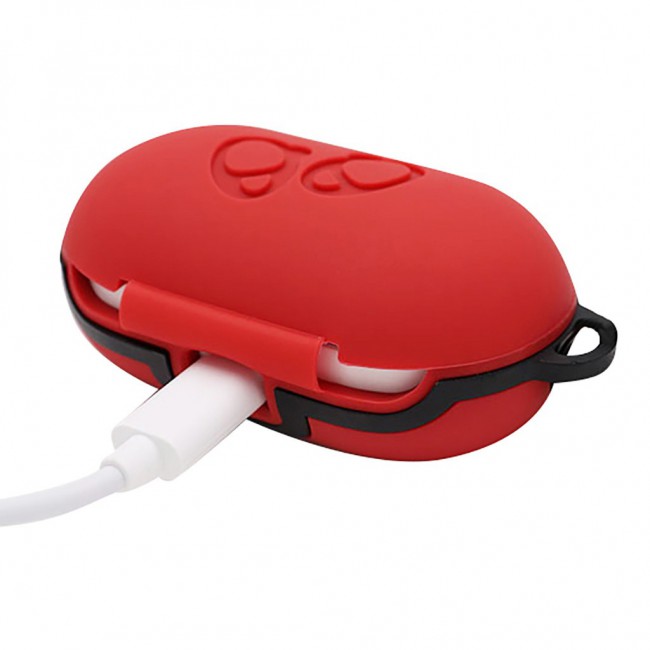 Silicone Protective Carrying Case for Samsung Galaxy Buds – Red