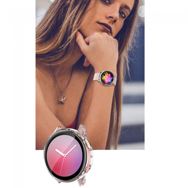 Margoun Case for Samsung Galaxy Watch Active 2 44mm - Clear