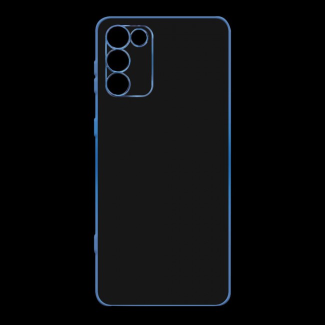 Margoun Clear Case Cover TPU for Samsung Galaxy S22 Plus - Blue Edge 