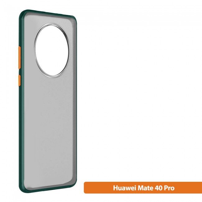 Margoun Matte Case Cover for Huawei Mate 40 Pro with Silicone Edge Green