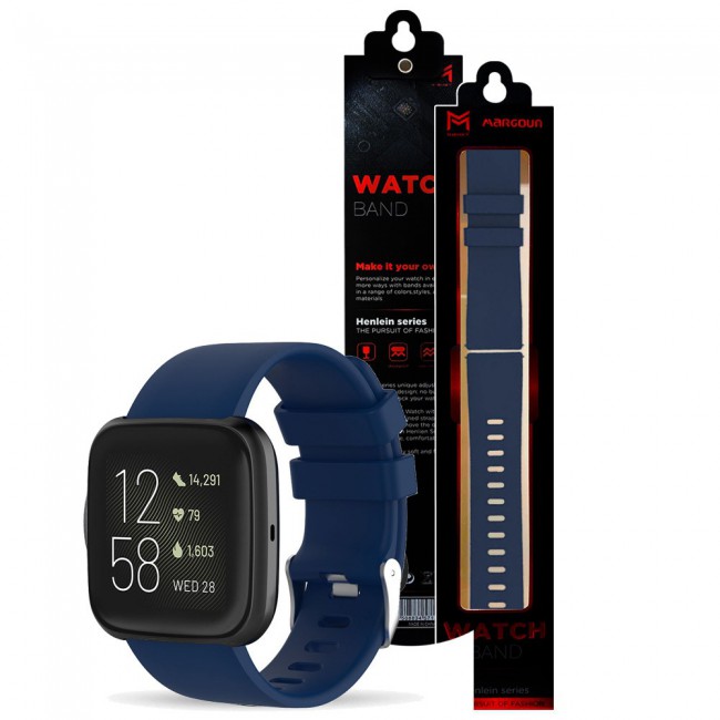 Navy blue fitbit versa band clearance