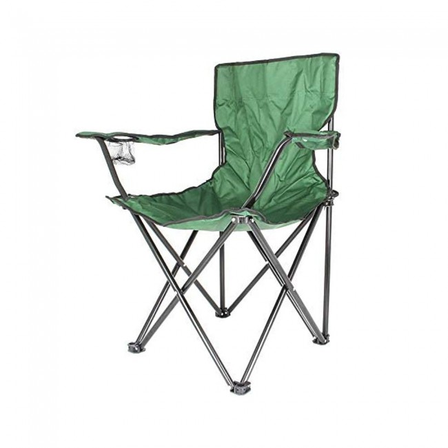Folding camping chair clearance with cup holder
