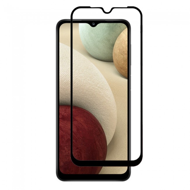 Samsung Galaxy M02 Tempered Glass 3D Grand Shieldz Screen Protector by Margoun - Black Frame