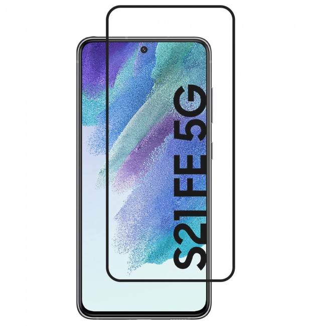 Samsung Galaxy S21 FE 5G Glass 3D Tempered Screen Protector Ultimate by Margoun - Black Edge