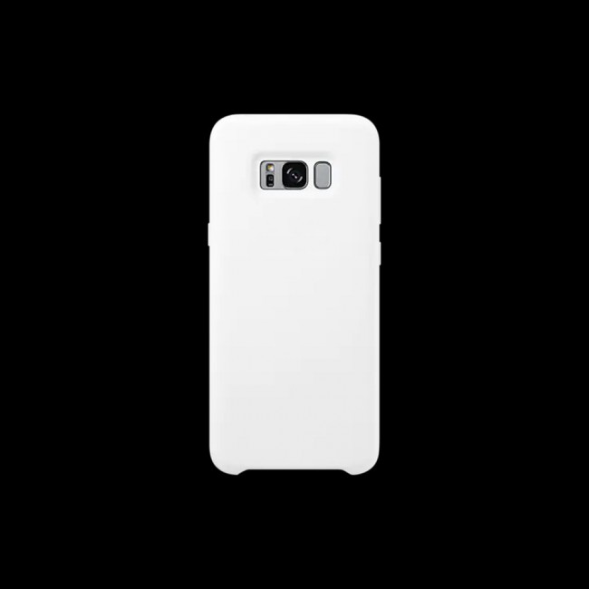 Samsung Galaxy S8 Plus Silky Soft-Touch Finish Silicone Cover by Margoun - White