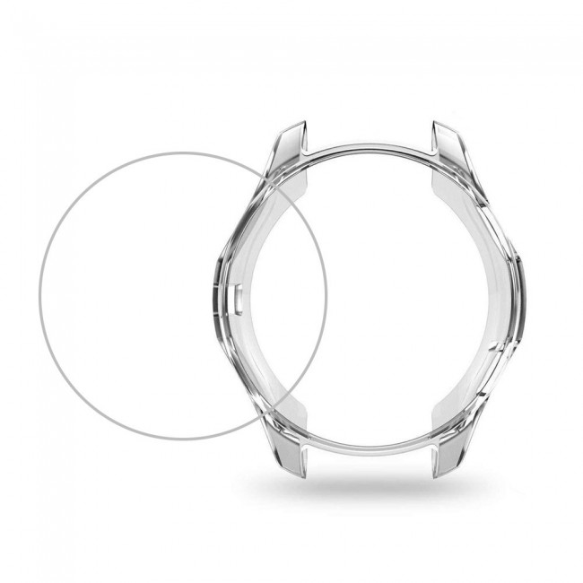 Samsung Gear S3 Frontier S3 Classic 2Pack Screen Protector and Clear TPU Cover by Margoun