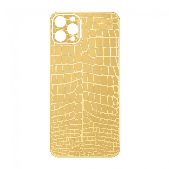 Margoun Transparent Back Protector Sticker with Crocodile Design for iPhone 12 Pro – White